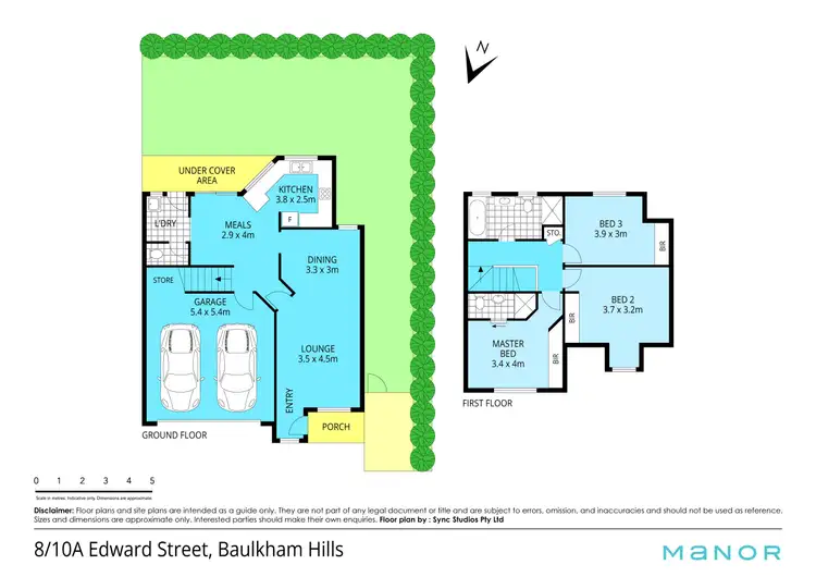Floorplan of Homely townhouse listing, 8/10A Edward Street, Baulkham Hills NSW 2153