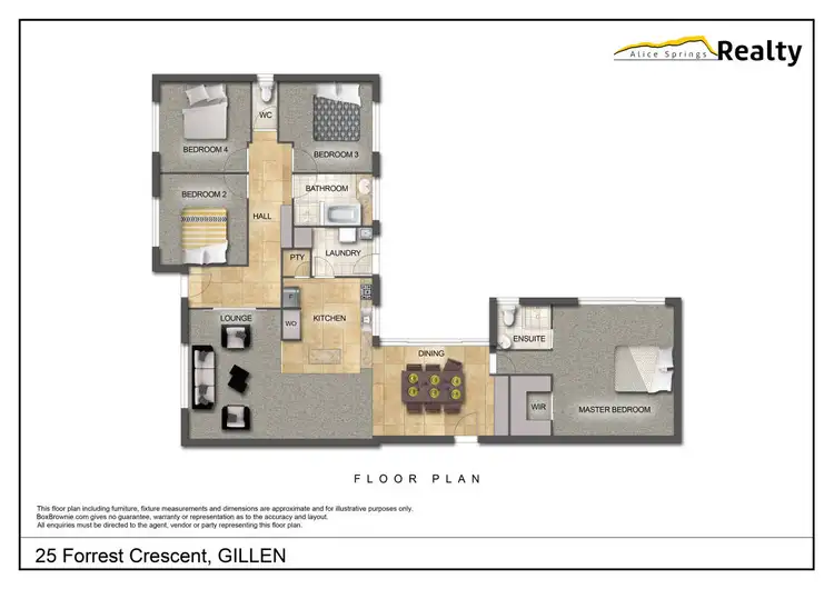 Floorplan of Homely house listing, 25 Forrest Crescent, Gillen NT 870