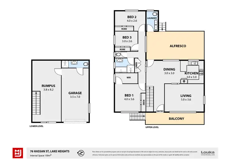 Floorplan of Homely house listing, 76 Hassan Street, Lake Heights NSW 2502
