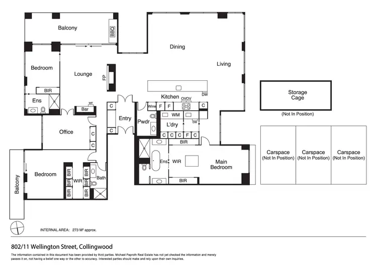 Floorplan of Homely apartment listing, 802/11 Wellington Street, Collingwood VIC 3066