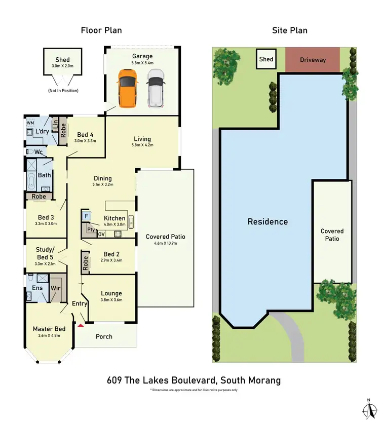 Floorplan of Homely house listing, 609 The Lakes Boulevard, South Morang VIC 3752