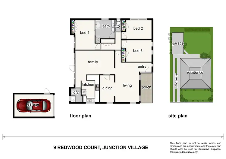 Floorplan of Homely house listing, 9 Redwood Court, Junction Village VIC 3977