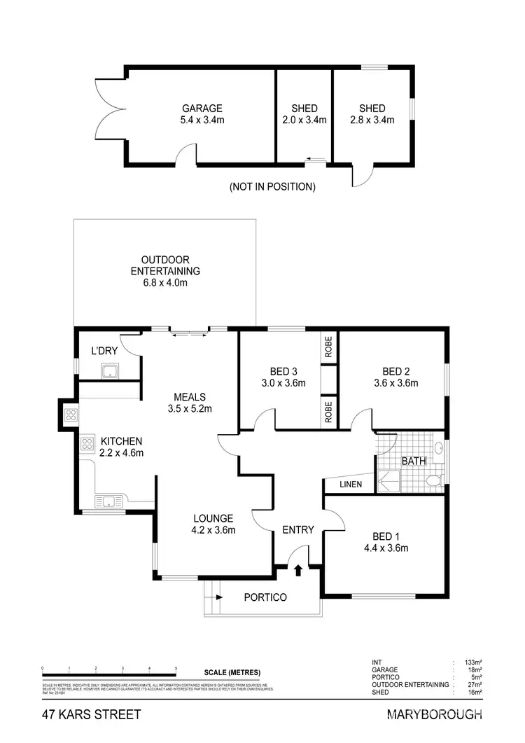 Floorplan of Homely house listing, 47 Kars Street, Maryborough VIC 3465