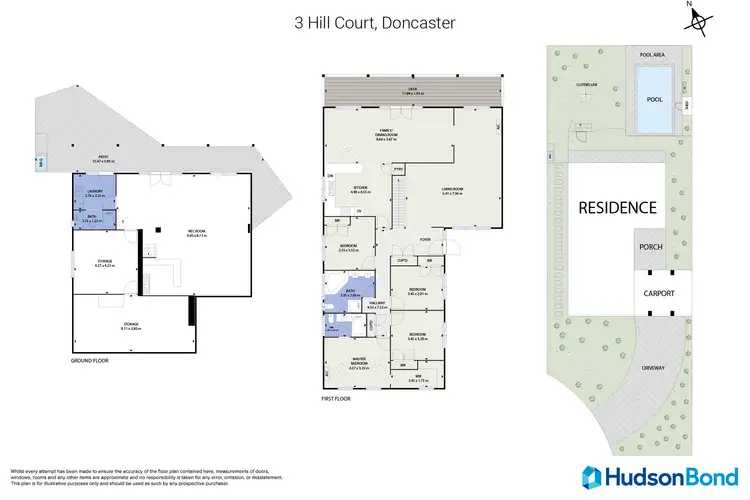 Floorplan of Homely house listing, 3 Hill Court, Doncaster VIC 3108