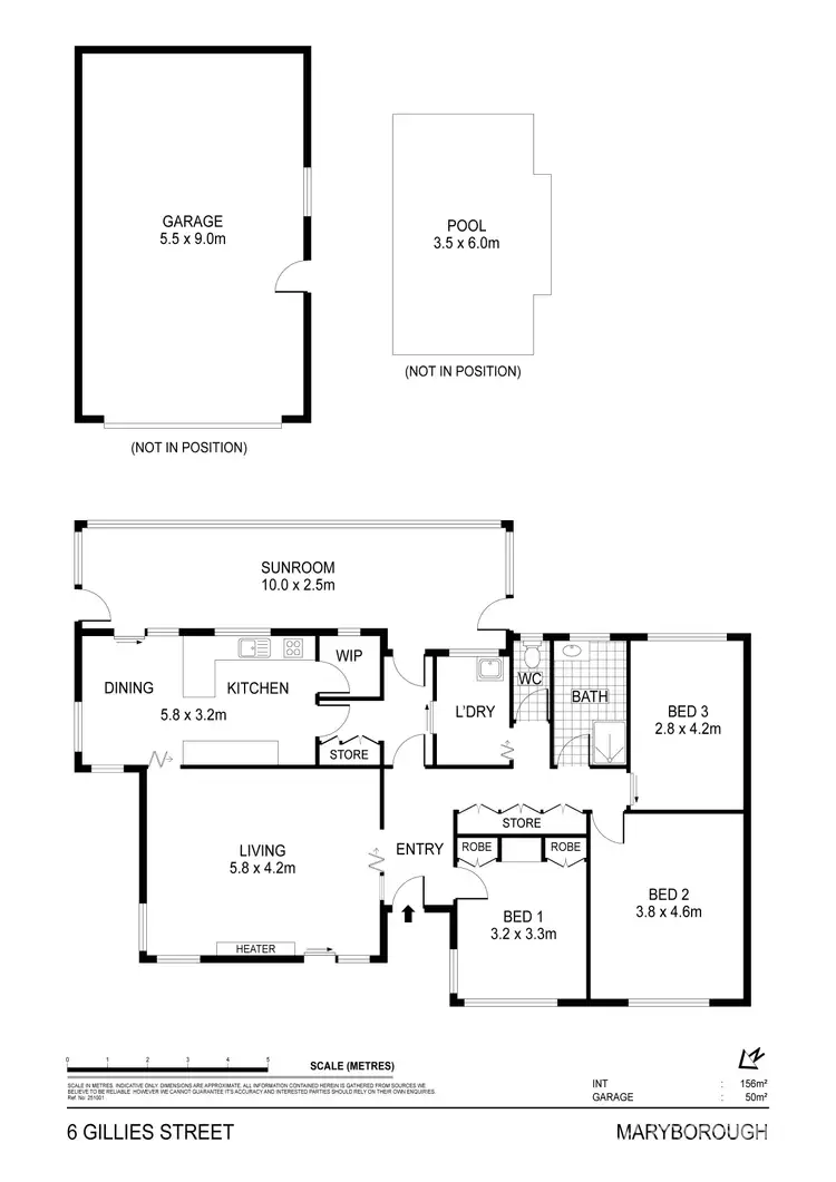 Floorplan of Homely house listing, 6 Gillies Street, Maryborough VIC 3465