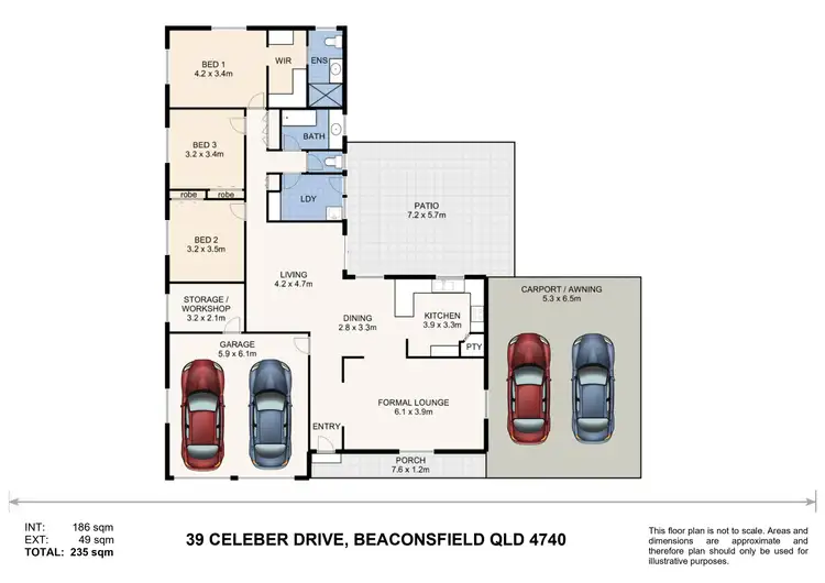 Floorplan of Homely house listing, 39 Celeber Drive, Beaconsfield QLD 4740