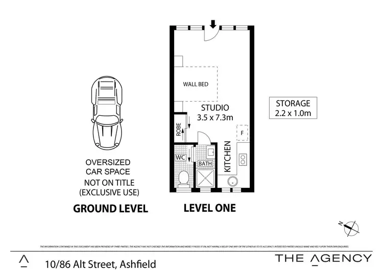 Floorplan of Homely studio listing, 10/86 Alt Street, Ashfield NSW 2131