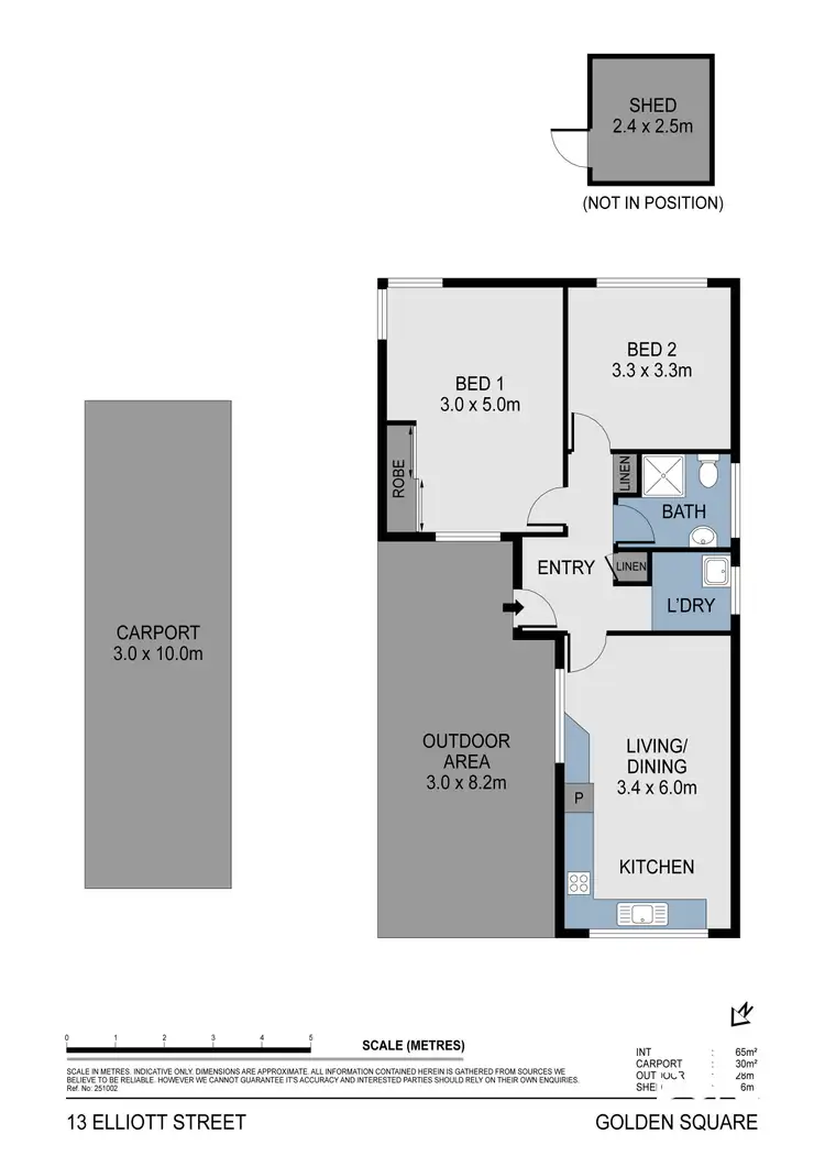 Floorplan of Homely house listing, 13 Elliott Street, Golden Square VIC 3555