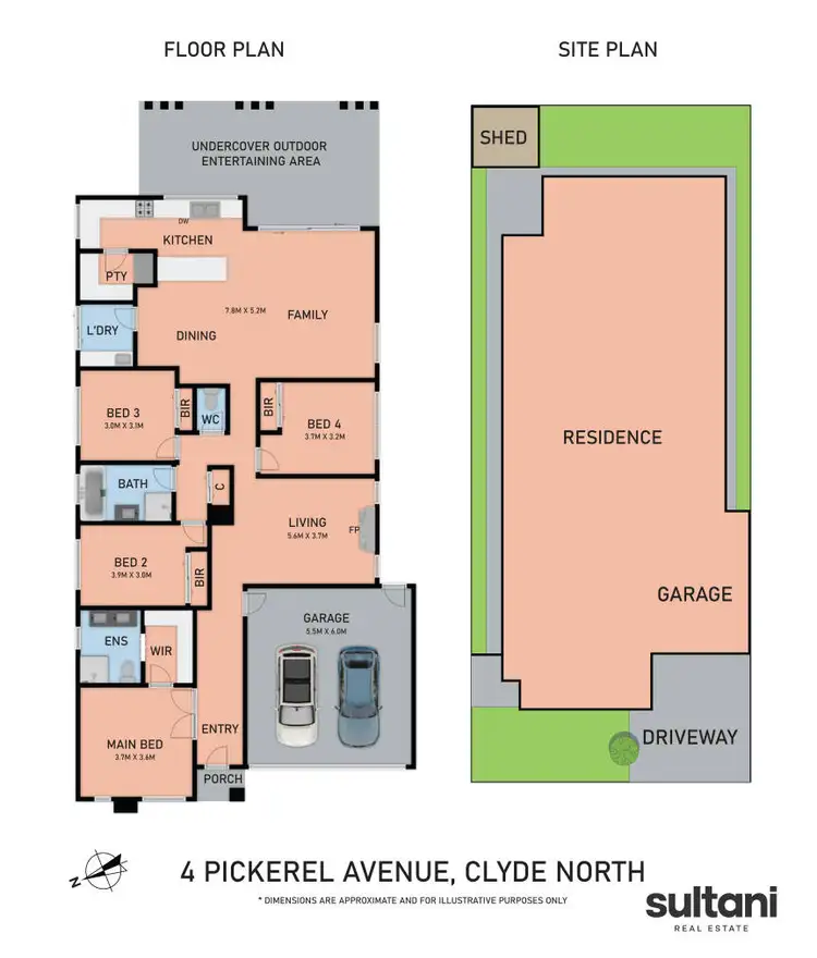 Floorplan of Homely house listing, 4 Pickerel Avenue, Clyde North VIC 3978