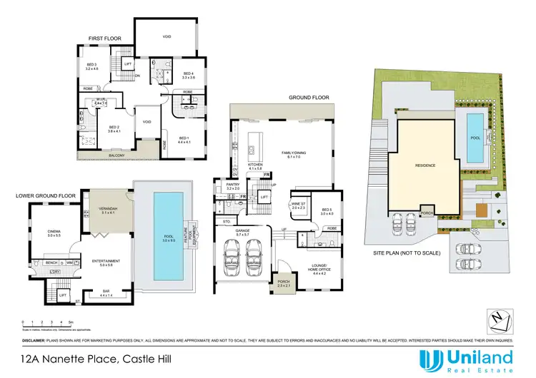 Floorplan of Homely house listing, 12A Nanette Place, Castle Hill NSW 2154