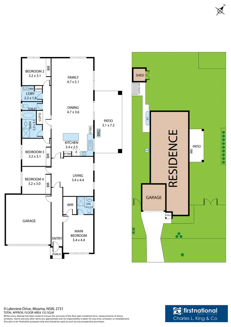 Floorplan of Homely house listing, 9 Lakeview Drive, Moama NSW 2731