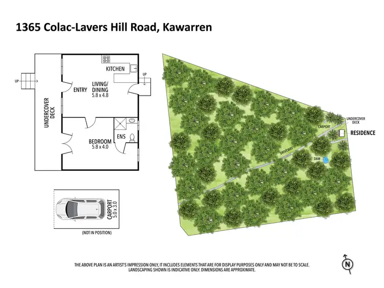 Floorplan of Homely rural property listing, 1365 Colac-Lavers Hill Road, Kawarren VIC 3249