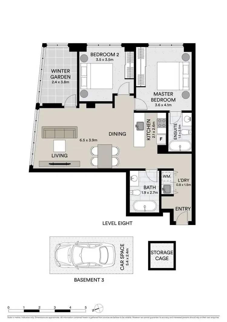 Floorplan of Homely unit listing, 107/1 Railway Parade, Burwood NSW 2134