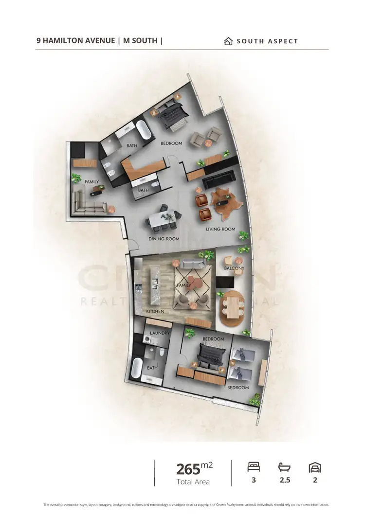 Floorplan of Homely apartment listing, Level 57/5704/9 Hamilton Avenue, Surfers Paradise QLD 4217