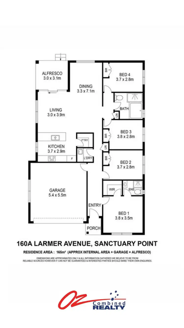 Floorplan of Homely house listing, 160A Larmer Avenue, Sanctuary Point NSW 2540