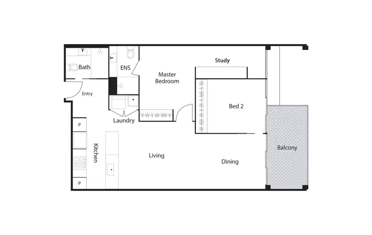 Floorplan of Homely apartment listing, 102/47 Currong Street, Braddon ACT 2612