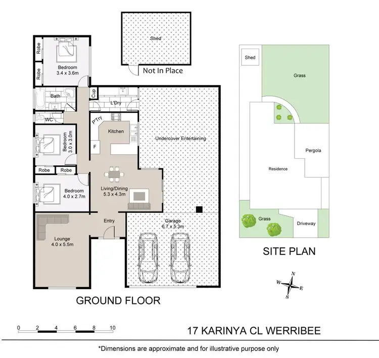 Floorplan of Homely house listing, 17 Karinya Close, Werribee VIC 3030
