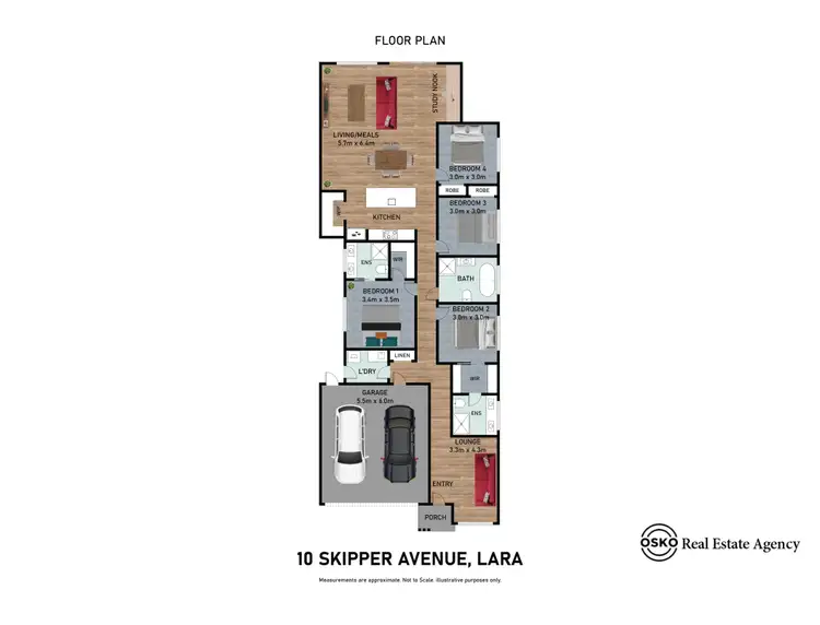 Floorplan of Homely house listing, 10 Skipper Avenue, Lara VIC 3212