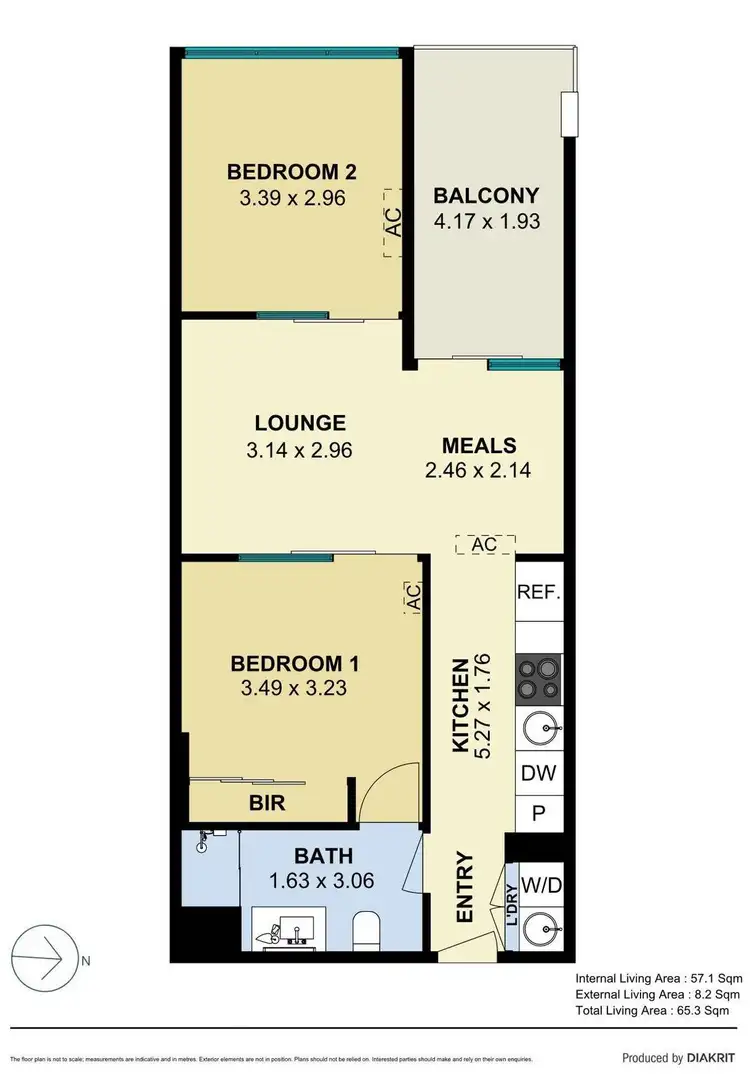 Floorplan of Homely apartment listing, 1512/152-160 Grote Street, Adelaide SA 5000