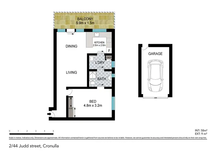 Floorplan of Homely apartment listing, 2/44-46 Judd Street, Cronulla NSW 2230