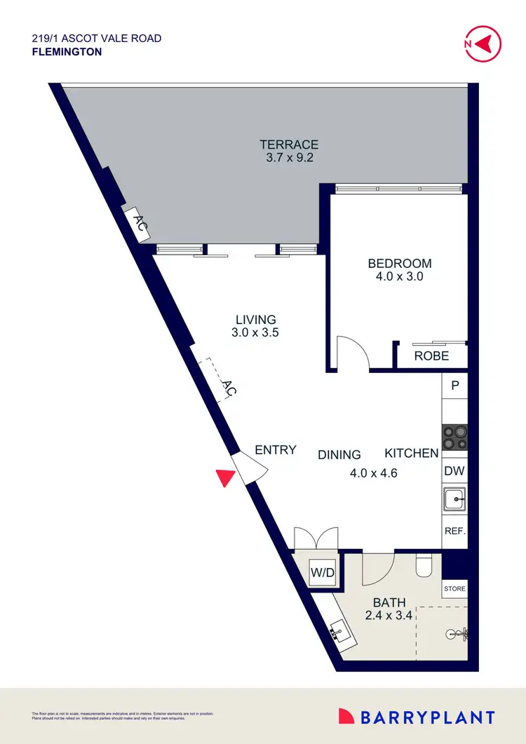 Floorplan of Homely apartment listing, 219/1 Ascot Vale Road, Flemington VIC 3031