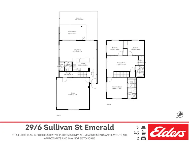 Floorplan of Homely semi-detached listing, 29/6 Sullivan Street, Emerald QLD 4720