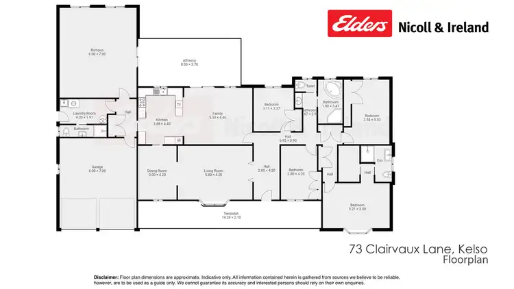 Floorplan of Homely house listing, 73 Clairvaux Lane, Kelso NSW 2795