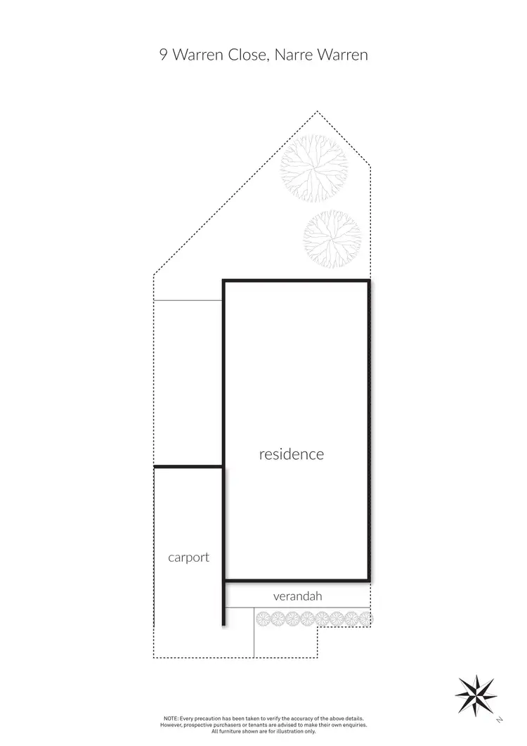 Floorplan of Homely house listing, 9 Warren Close, Narre Warren VIC 3805