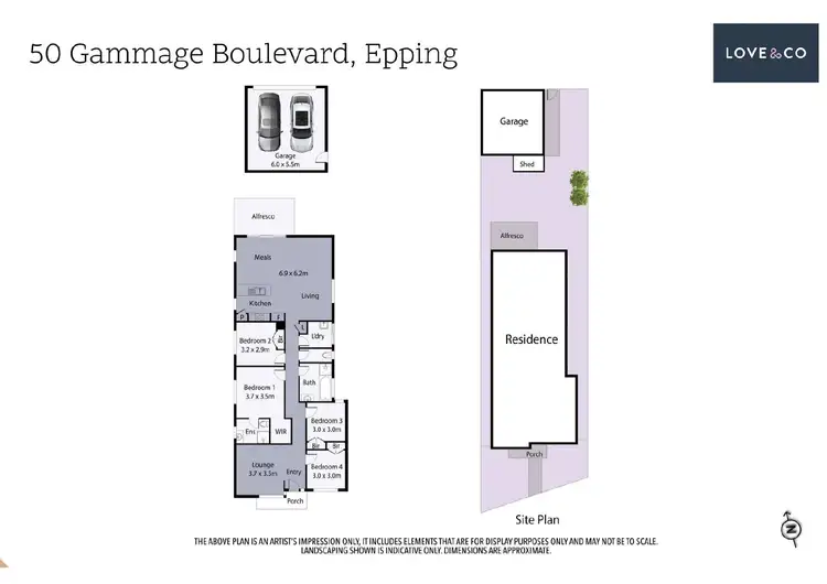 Floorplan of Homely house listing, 50 Gammage Boulevard, Epping VIC 3076