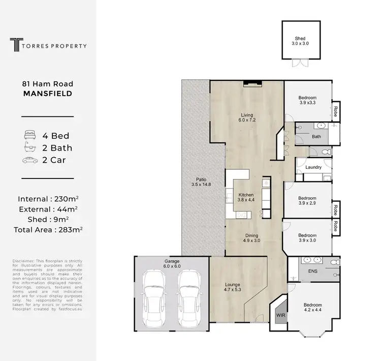 Floorplan of Homely house listing, 81 Ham Road, Mansfield QLD 4122