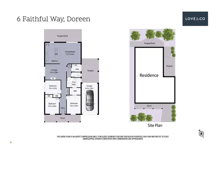 Floorplan of Homely house listing, 6 Faithful Way, Doreen VIC 3754