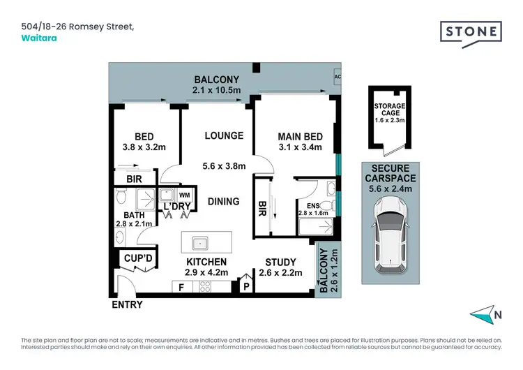 Floorplan of Homely apartment listing, 504/18-26 Romsey Street, Waitara NSW 2077