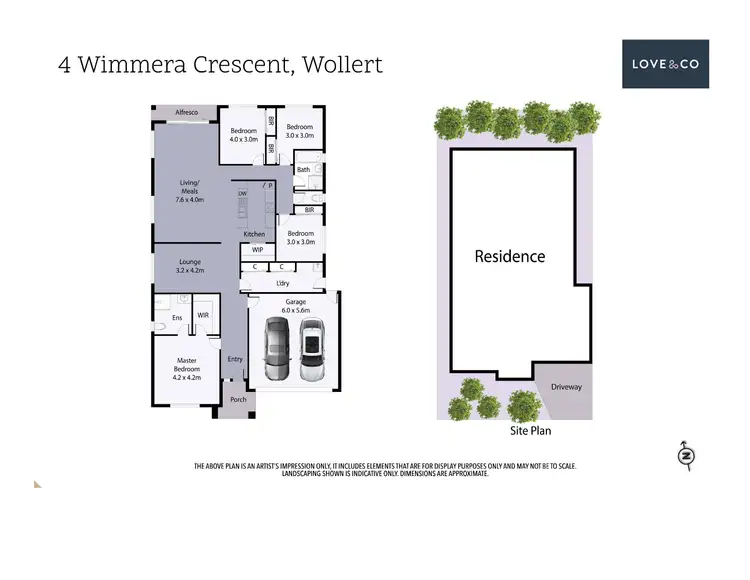 Floorplan of Homely house listing, 4 Wimmera Crescent, Wollert VIC 3750