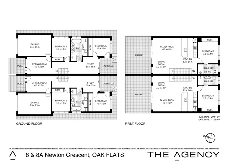 Floorplan of Homely semi-detached listing, 8A Newton Crescent, Oak Flats NSW 2529