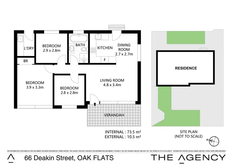 Floorplan of Homely house listing, 66 Deakin Street, Oak Flats NSW 2529