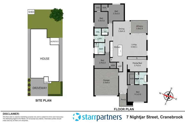 Floorplan of Homely house listing, 7 Nightjar Street, Cranebrook NSW 2749