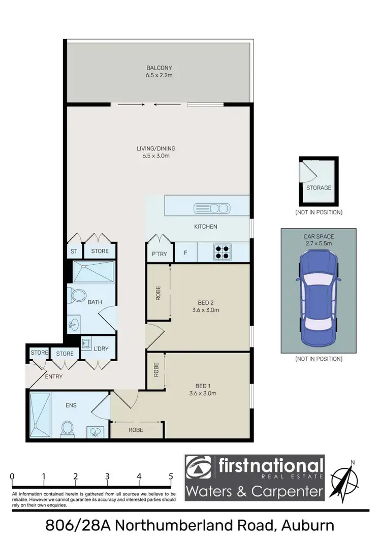Floorplan of Homely unit listing, 806/28A Northumberland Road, Auburn NSW 2144