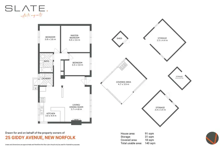 Floorplan of Homely house listing, 25 Giddy Avenue, New Norfolk TAS 7140