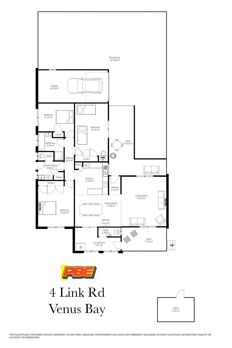 Floorplan of Homely house listing, 4 Link Road, Venus Bay VIC 3956