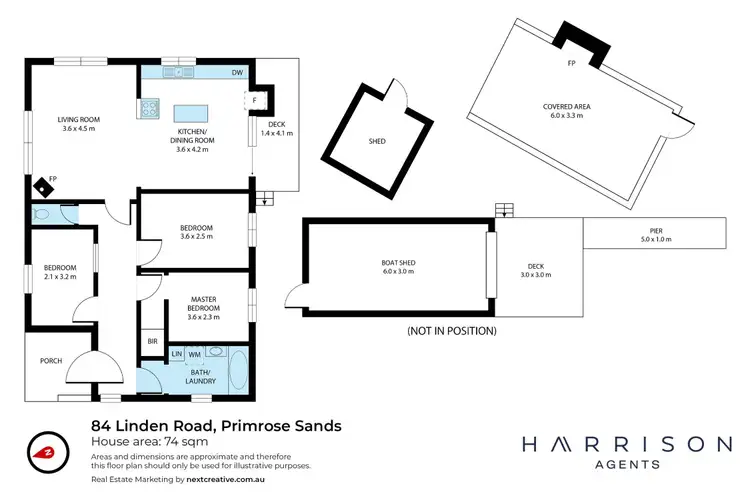 Floorplan of Homely house listing, 84 Linden Road, Primrose Sands TAS 7173