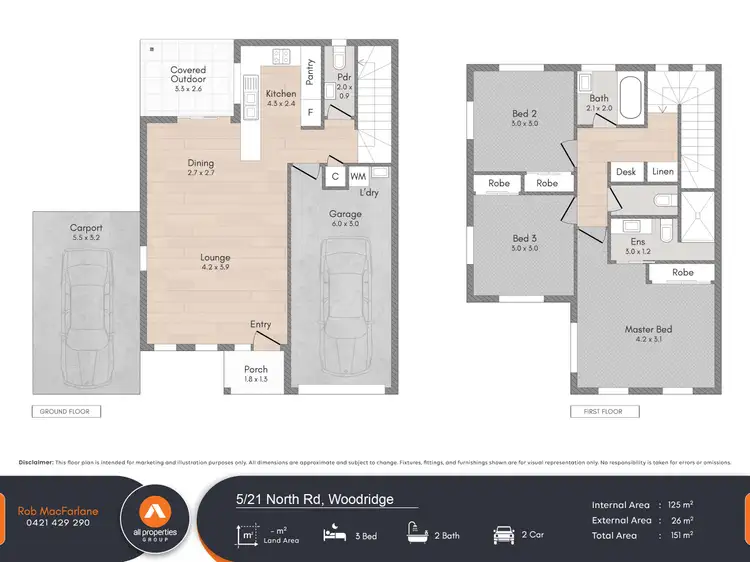 Floorplan of Homely unit listing, 5/21 North Road, Woodridge QLD 4114