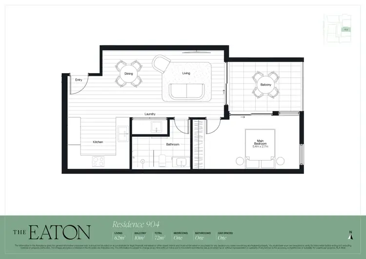 Floorplan of Homely apartment listing, 904/13 Colley Terrace, Glenelg SA 5045