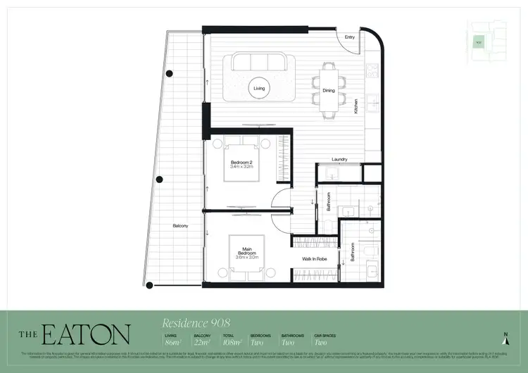 Floorplan of Homely apartment listing, 908/13 Colley Terrace, Glenelg SA 5045