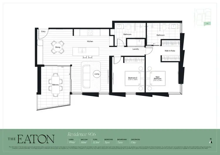 Floorplan of Homely apartment listing, 906/13 Colley Terrace, Glenelg SA 5045