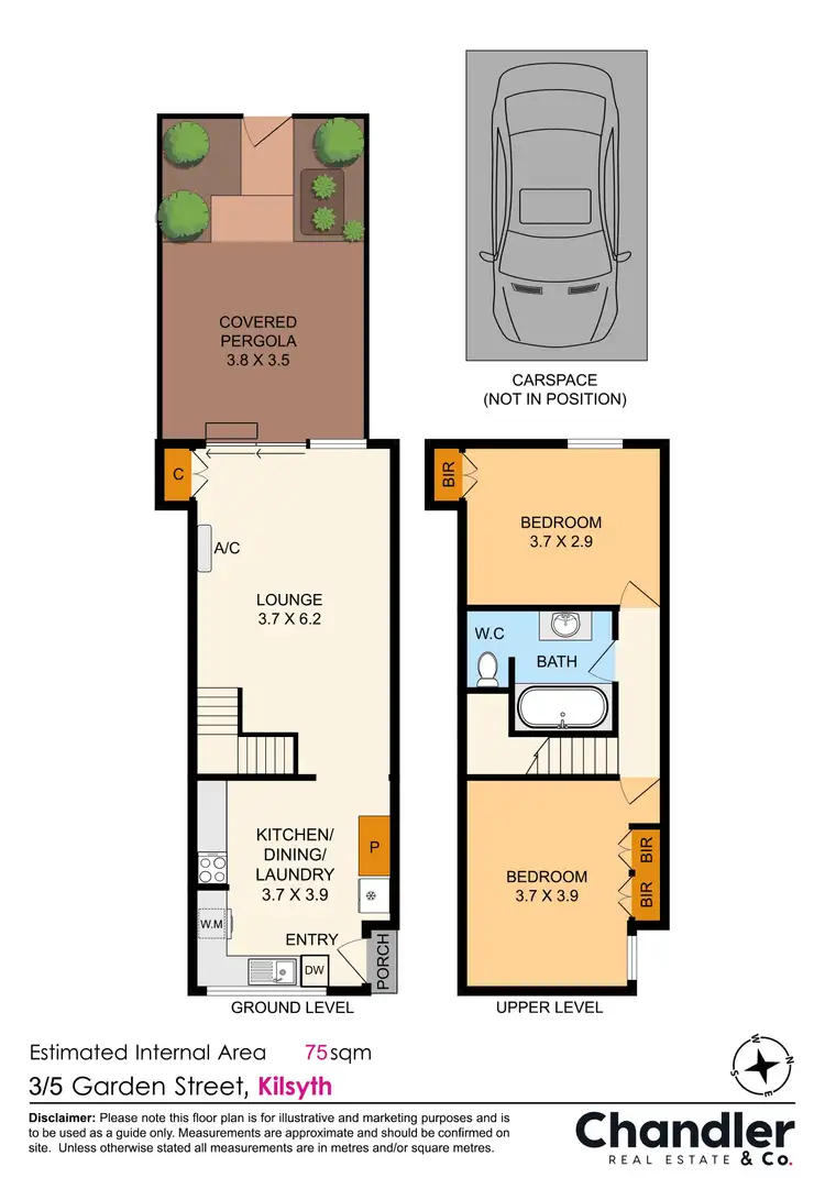 Floorplan of Homely unit listing, 3/5 Garden Street, Kilsyth VIC 3137