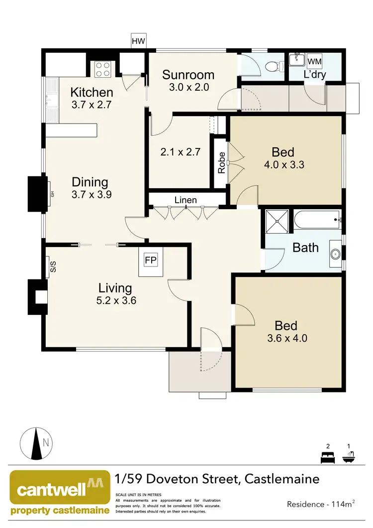 Floorplan of Homely house listing, 59 Doveton Street, Castlemaine VIC 3450
