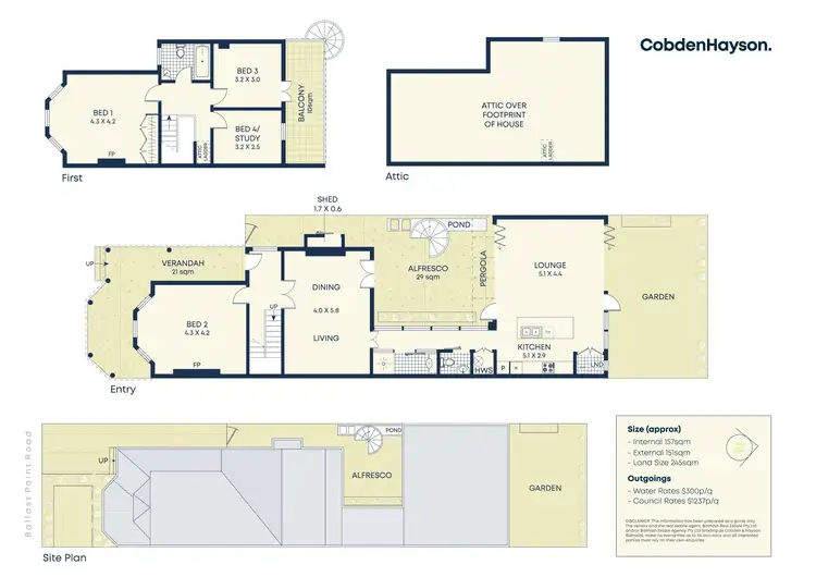 Floorplan of Homely house listing, 27 Ballast Point Road, Birchgrove NSW 2041