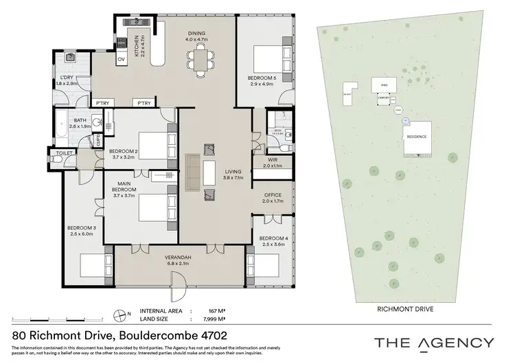 Floorplan of Homely house listing, 80 Richmont Drive, Bouldercombe QLD 4702