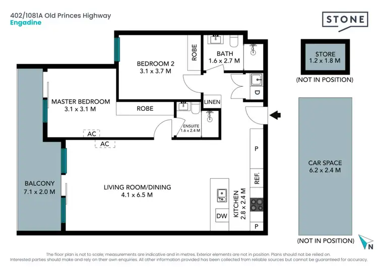 Floorplan of Homely apartment listing, 402/1081A Old Princes Highway, Engadine NSW 2233