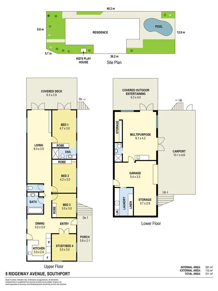 Floorplan of Homely house listing, 8 Ridgeway Avenue, Southport QLD 4215